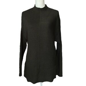 CYRUS Olive Green Sweater‎ Mock Turtleneck Long Sleeve & Length Soft Cozy sz L